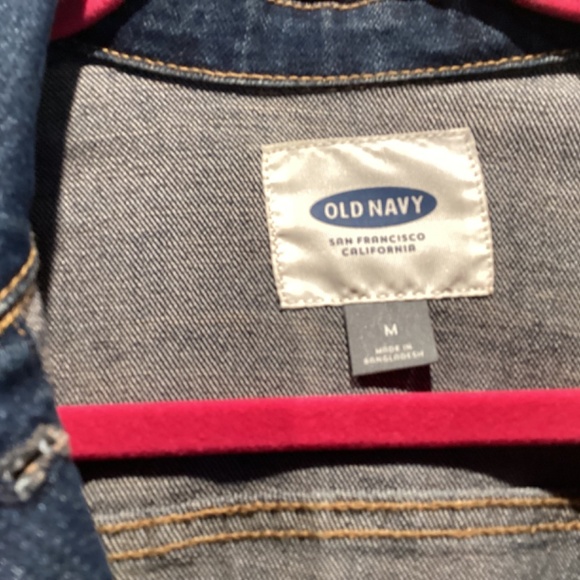 Old Navy Jean Jacket medium CROPPED. Nice design - Picture 5 of 5